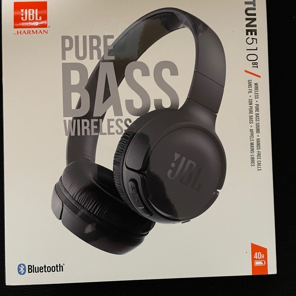 JBL Tune 510BT Wireless Headphones - Black